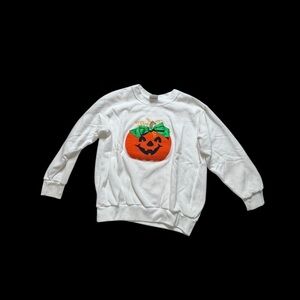 Kelly's Kids Halloween pumpkin Sweatshirt k40